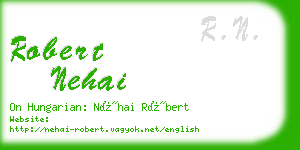robert nehai business card